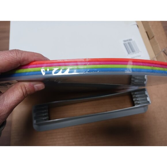 Cutting Boards & Holder Plastic Set of 5 Different Colors New Sealed - Picture 3 of 3